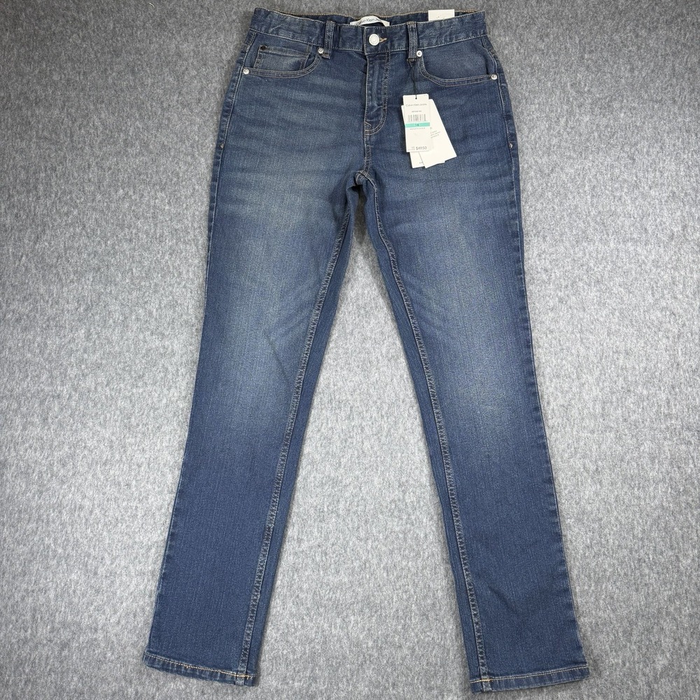 Calvin Klein Jeans Youth Girl Size 16 Skinny‎ Leg Denim Blue New